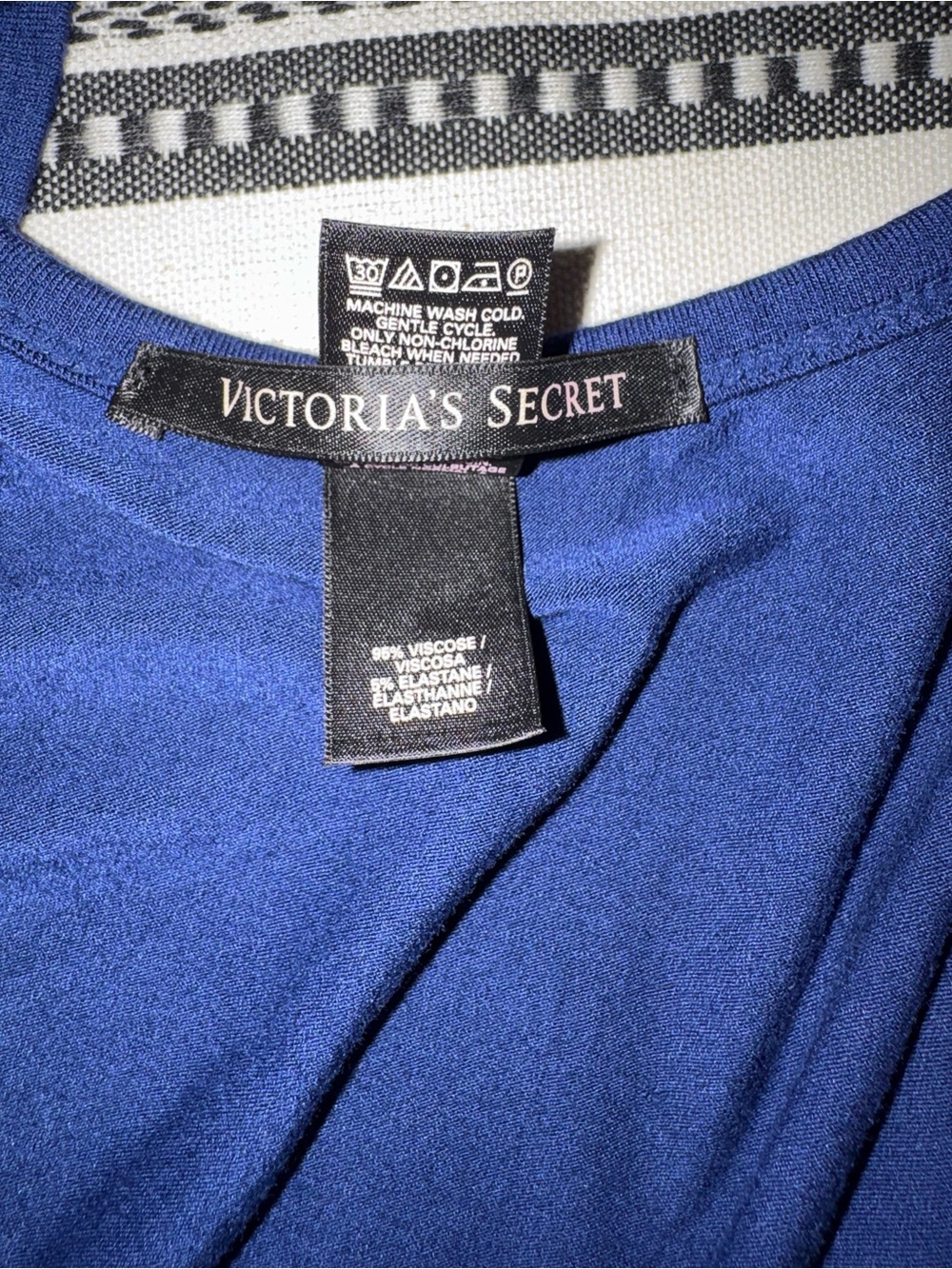 Victoria's Secret Royal Blue Sleeveless Maxi Dress w/ Ruching & Slit, S, Short - Picture 8 of 13